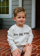 LOVE LIKE JESUS cream kids fleece