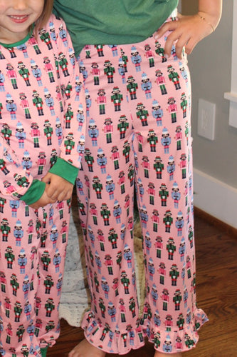 YOUTH PINK NUTCRACKER RUFFLE PJ PANT