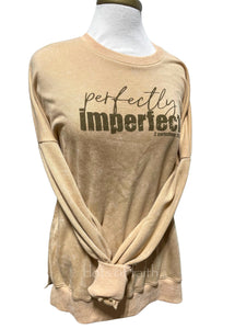 perfectly imperfect gold wash long sleeve