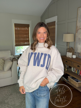 WWJD reversible mock ASH fleece