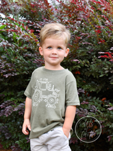 tractor boys vintage olive shirt