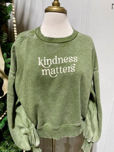 kindness matters OLIVE ZENANA fleece