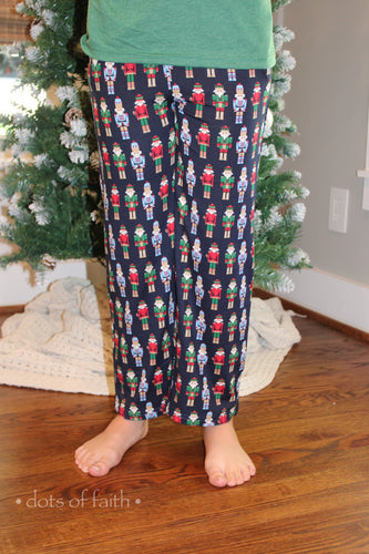 YOUTH BLUE NUTCRACKER PJ PANT