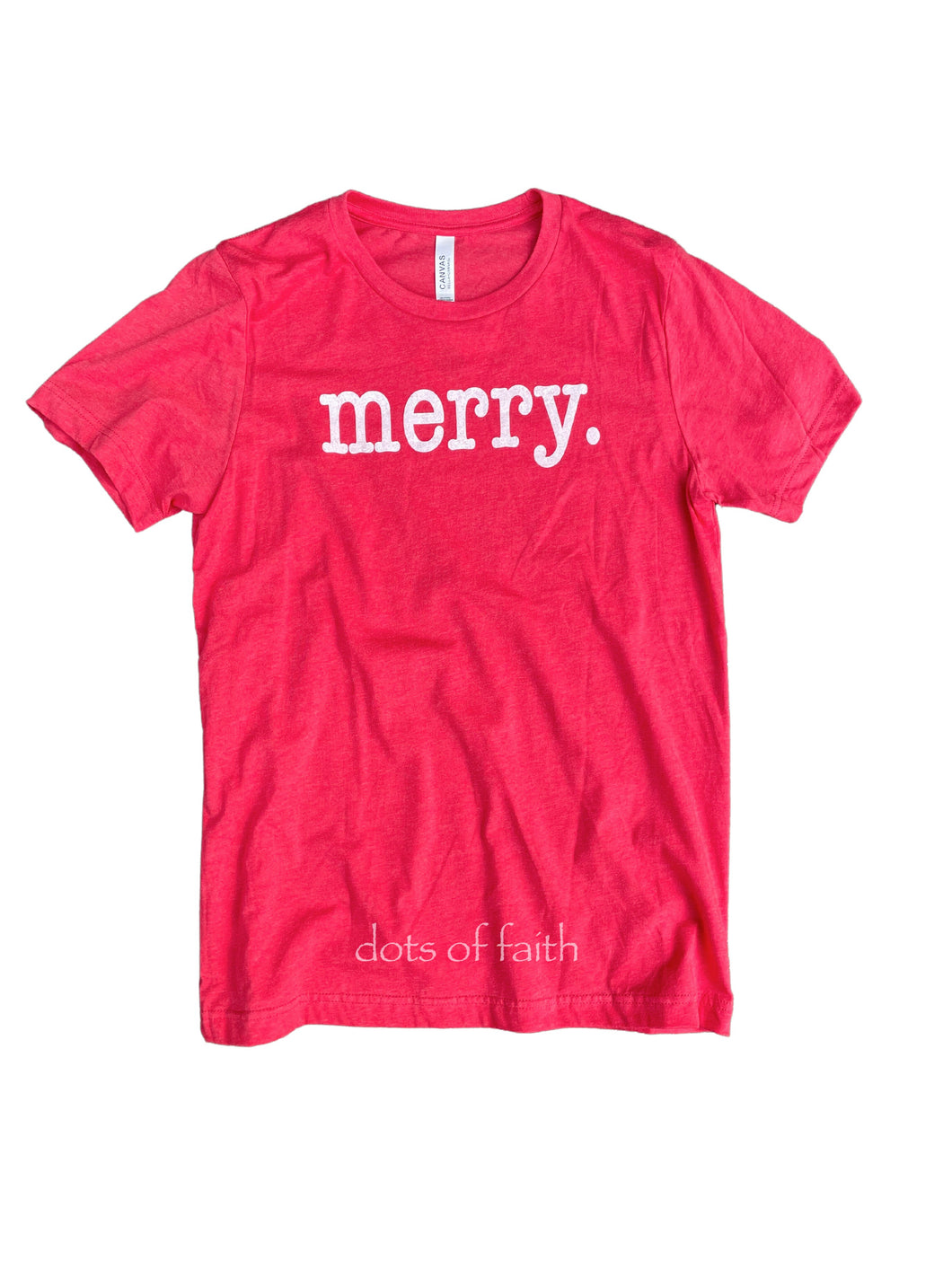 MERRY red Christmas short sleeve shirt