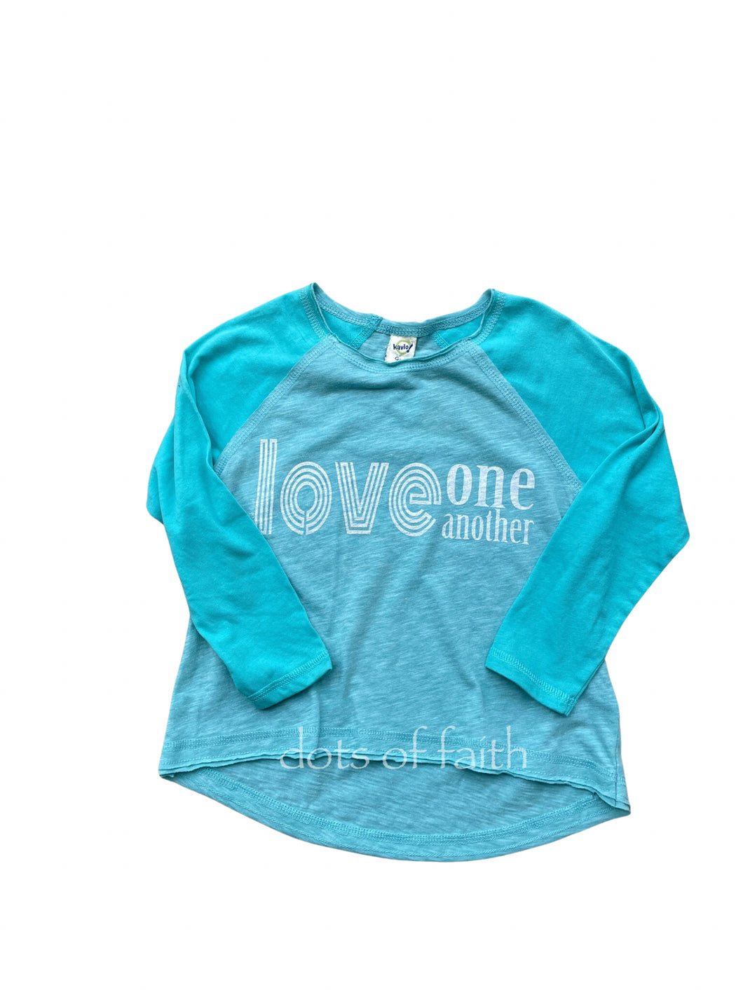 love one another aqua long sleeve