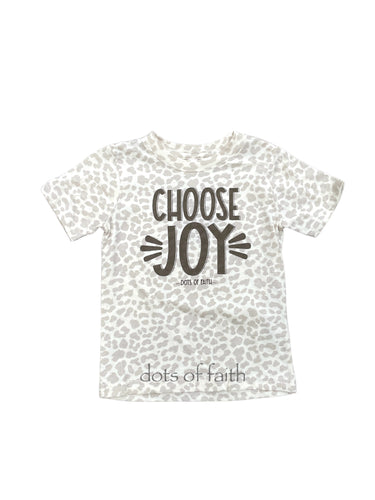 choose joy tan leopard