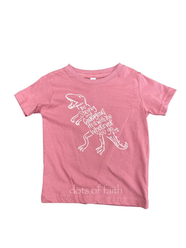 dino mauve shirt