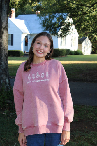 WILDFLOWER pocket rose fleece