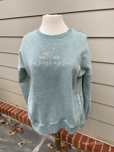 BIRD pocket ash blue fleece