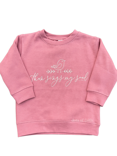 BIRD mauve kids fleece