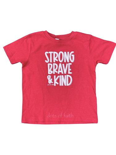 strong & brave KIDS shirt