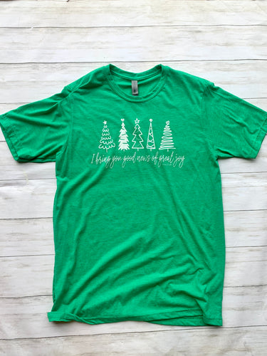 Christmas Tree GREEN short sleeve ADULT